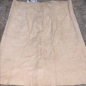 Tahari vintage suede skirt